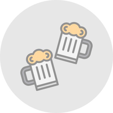 bira simgesi, vektör illüstrasyonu