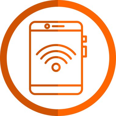 akıllı telefon simgesi, vektör illüstrasyonu basit tasarım