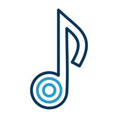 Web ve mobil uygulama tasarımınız için beyaz arkaplanda izole edilmiş nota simgesi vektörü, not logosu kavramı