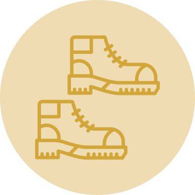 yürüyüş botları simgesi, vektör illüstrasyon tasarımı