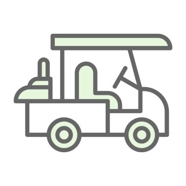 araba kamyon simgesi, vektör illüstrasyonu