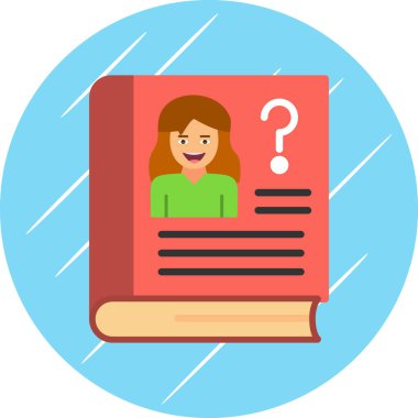 kitap simgesi, vektör illüstrasyonu basit tasarım