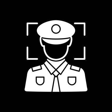 Polis simgesi, vektör illüstrasyonu