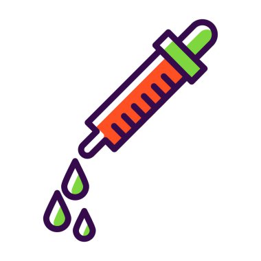 Şırınga renk vektör çizimi tasarımı