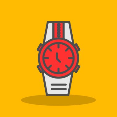 Wristwatch web icon simple illustration 