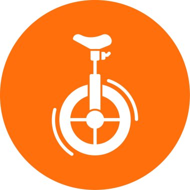 Unicycle simgesinin vektör illüstrasyonu