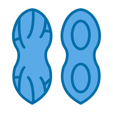 Yer fıstığı web simgesi, vektör illüstrasyonu