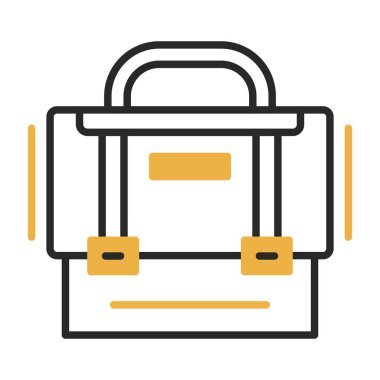 evrak çantası simgesi, vektör illüstrasyonu basit tasarım