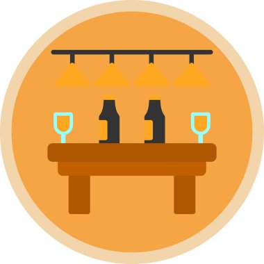 şarap cam vektör simgesi