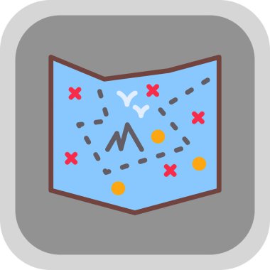 harita pin konumu simgesi düz biçimli