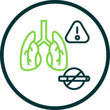 Sigara içmeyi bırak işaret vektörü çizimi tasarımı 