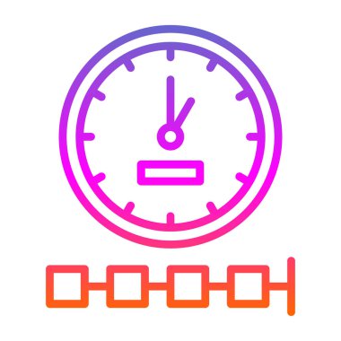 Saat. Web simgesi basit illüstrasyon