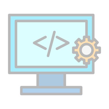 Web tasarım geliştirme simgesi 