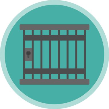 hapishane vektörü renk çemberi simgesi