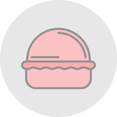 Makaronlar pasta web simgesi, vektör illüstrasyonu 