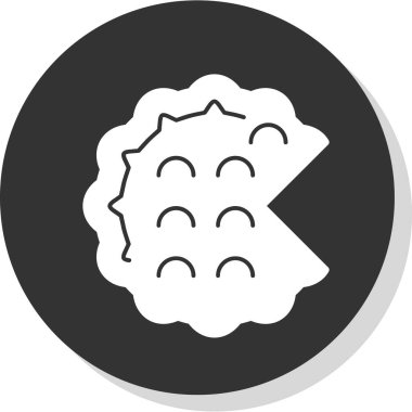 pasta vektör simgesi modern illüstrasyon