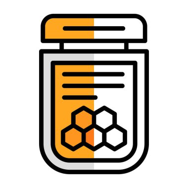 Basit Bal simgesi, vektör illüstrasyonu