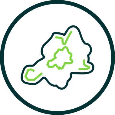 Doğa simgesinin vektör illüstrasyonu