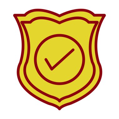 kalkan simgesi, vektör illüstrasyonu basit tasarım