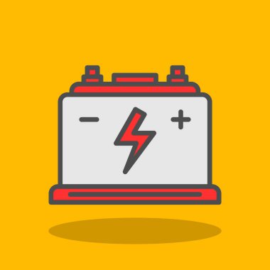 Pil. Web simgesi basit tasarım                       