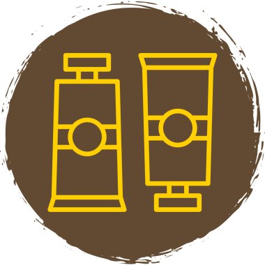 Güzellik ve yüz simgelerinin vektör çizimi