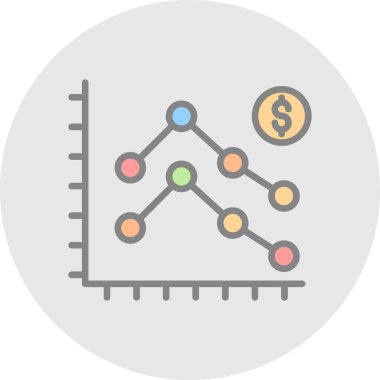 İş ve finans grafiklerinin vektör illüstrasyonu 