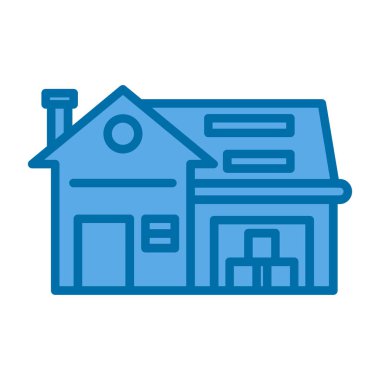 Ev simgesi, vektör illüstrasyonu basit tasarım