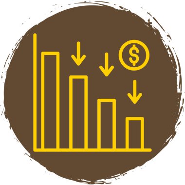 İş büyütme ikonu. Çizgi grafik vektörü. düzenlenebilir vuruş