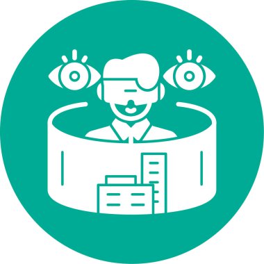 Sanal gerçeklik. Basit illüstrasyon