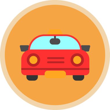 - Araba. Web simgesi basit illüstrasyon