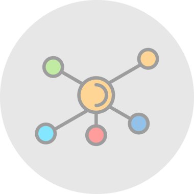 Ağ renkli vektör simgesi