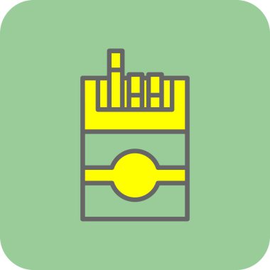 sigara ikonu vektör illüstrasyonu 