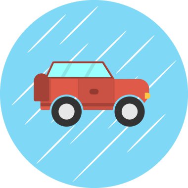 Offroad Web simgesi basit illüstrasyon 