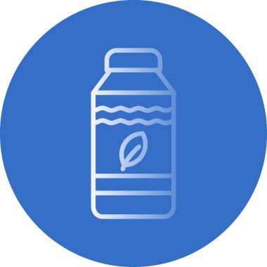 Su şişesi simgesi, vektör illüstrasyonu basit tasarım