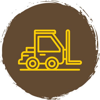 Bir araba simgesinin vektör illüstrasyonu