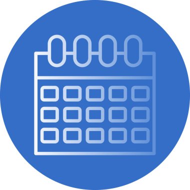 Takvim simgesi, vektör illüstrasyonu basit tasarım