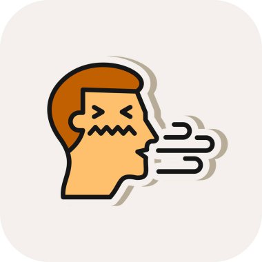 Kötü ruh hali ikonu vektörü web ve mobil uygulama tasarımınız için beyaz arkaplanda izole edilmiş, kötü emoji logosu kavramı