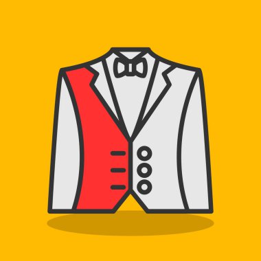 Suit simgesinin vektör çizimi