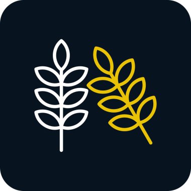 Buğday simgesi, vektör illüstrasyonu basit tasarım