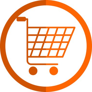 Alışveriş arabası ikonu. vektör illüstrasyonu                     