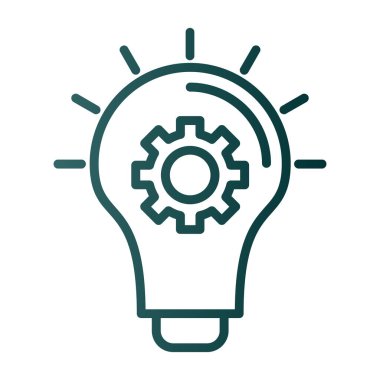 Basit düz fikir kabartma düz vektör simgesi