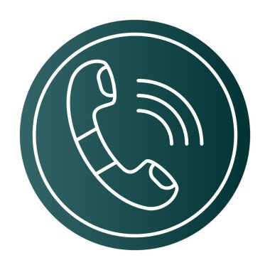 telefon ahizesi simgesi, vektör çizimi basit tasarım