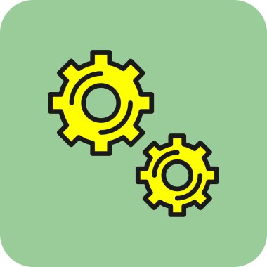 Vites simgesi. Düz stil. vektör 10