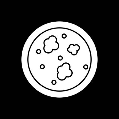 Ay ikonu vektör illüstrasyonu