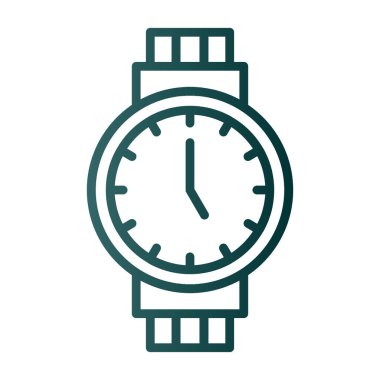 Kol saati web simgesi basit illüstrasyon 