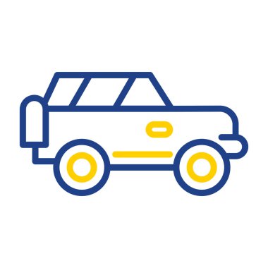 Offroad Web simgesi basit illüstrasyon 
