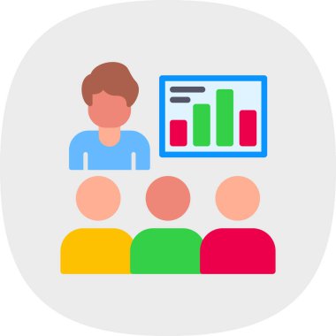 İş toplantısı vektör simgesi