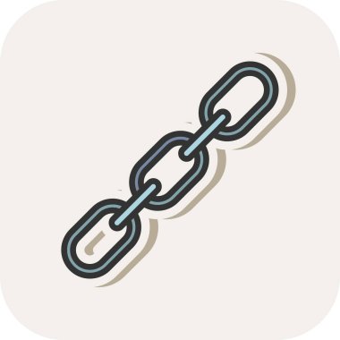 Zincir simgesi, vektör illüstrasyonu