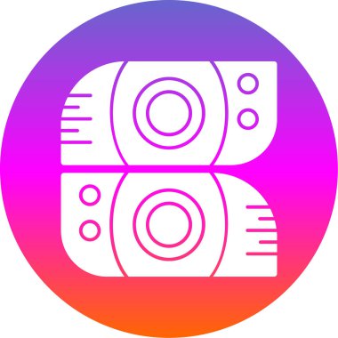 İki Araba Işıkları simgesi, vektör illüstrasyonu