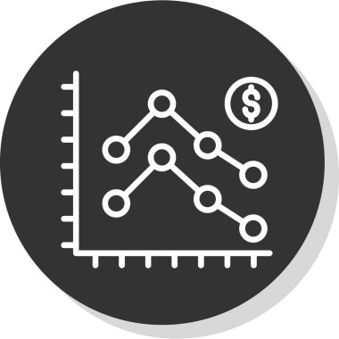İş ve finans grafiklerinin vektör illüstrasyonu 